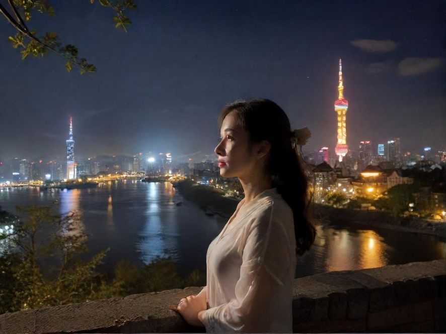 广州某休闲会所夜景