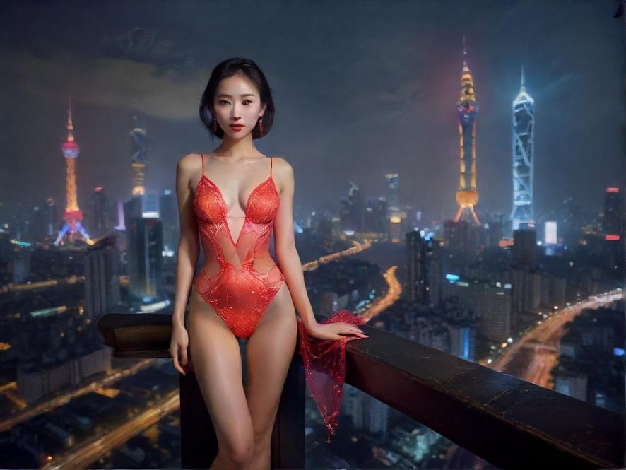 广州璀璨夜景俯瞰