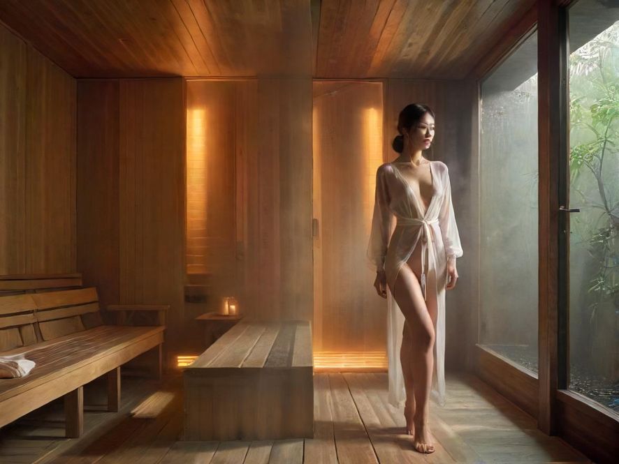 广佛桑拿汗蒸室环境展示