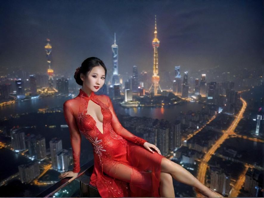 广州夜色中的休闲场所