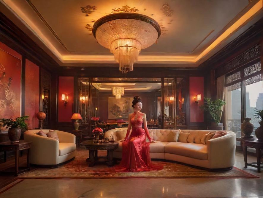 佛山高端会所休息区