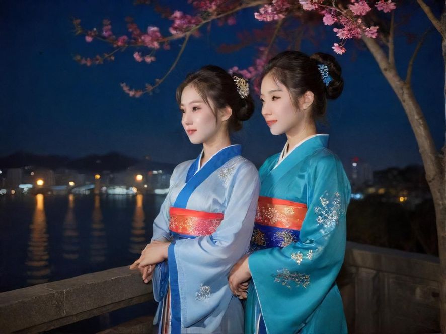 广州璀璨的夜景,高楼林立,灯火辉煌。