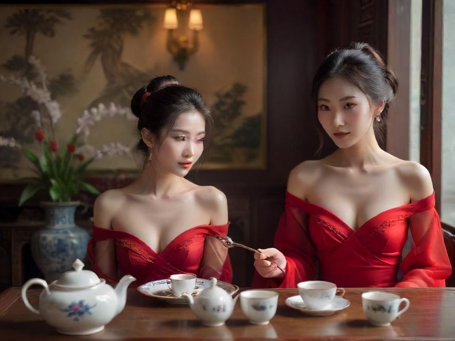 广州品茶茶具摆设