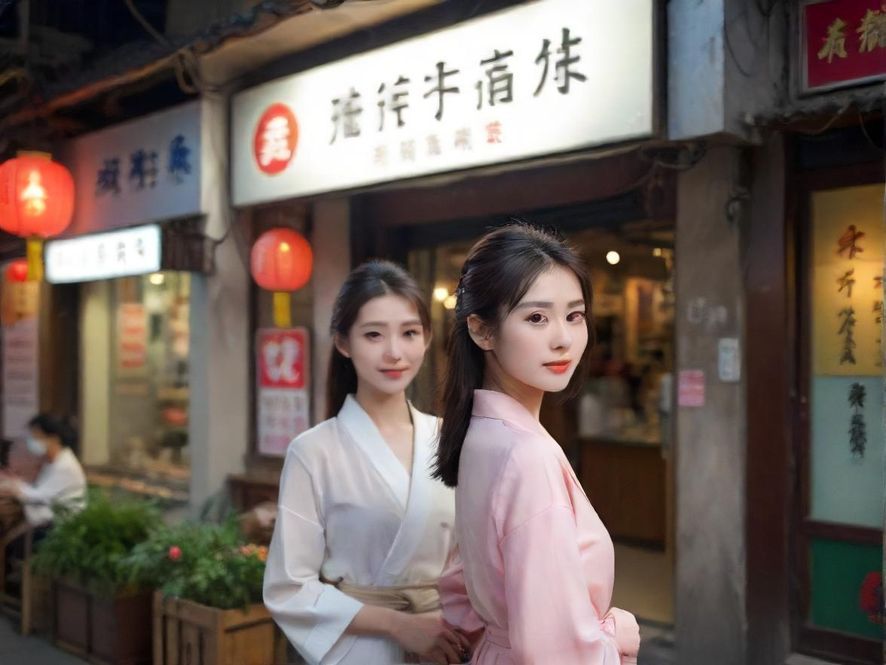 上海街头紧闭的按摩店门头