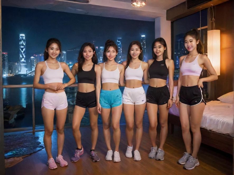 阡陌同城夜跑团活动合影