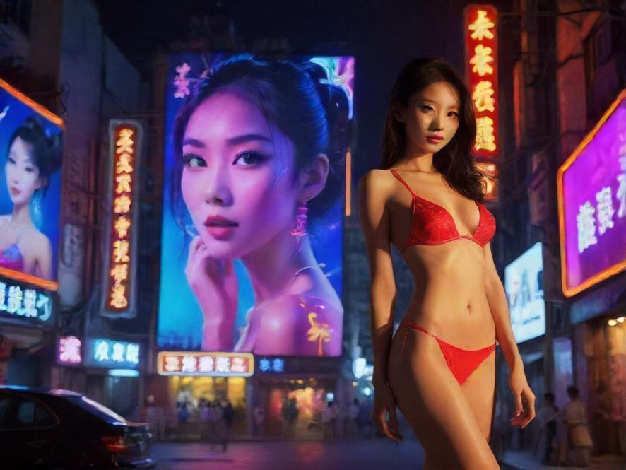 佛山夜场会所夜景霓虹灯光展示