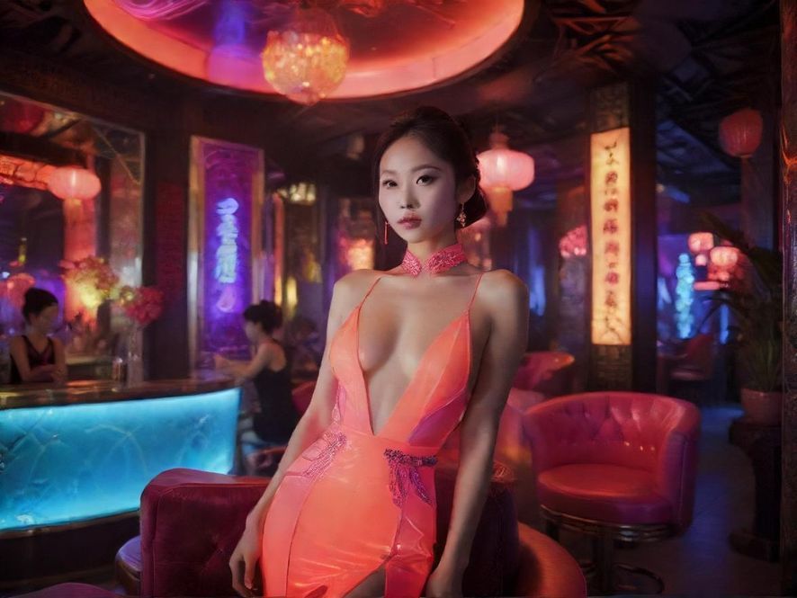 广州夜场会所内部氛围展示