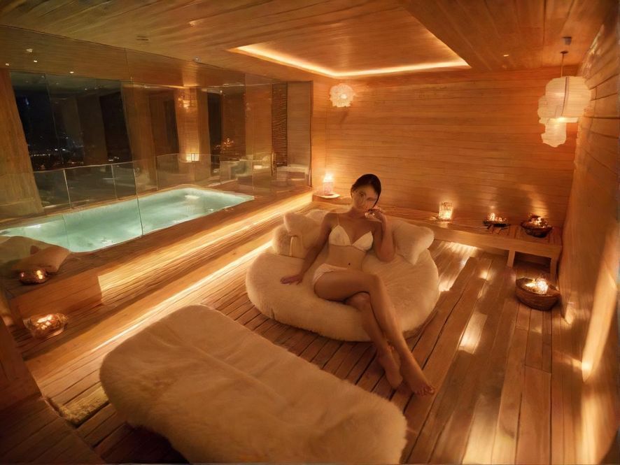 深圳桑拿会所豪华休息区实景