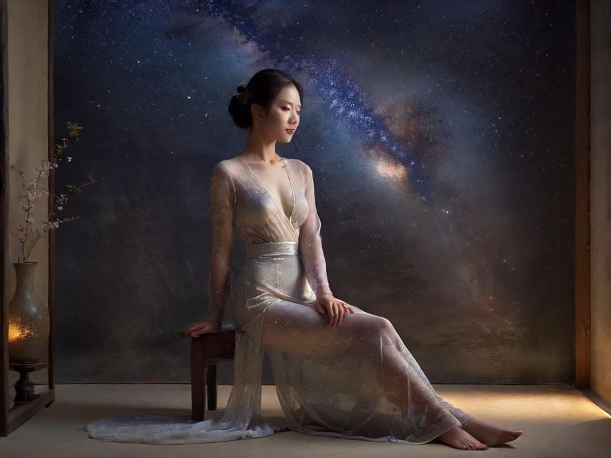 天河某处私密空间，柔和灯光下的放松氛围