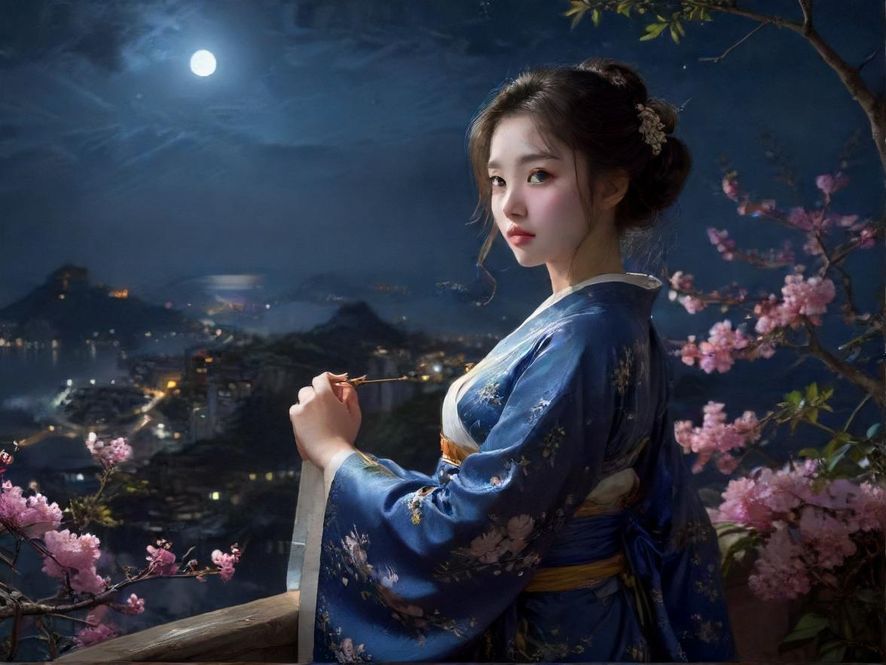 广州佳丽花社区夜场灯火辉煌夜景