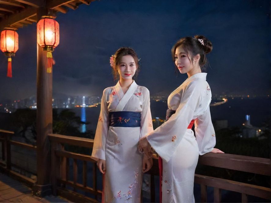 广州夜场会所霓虹灯夜景外观