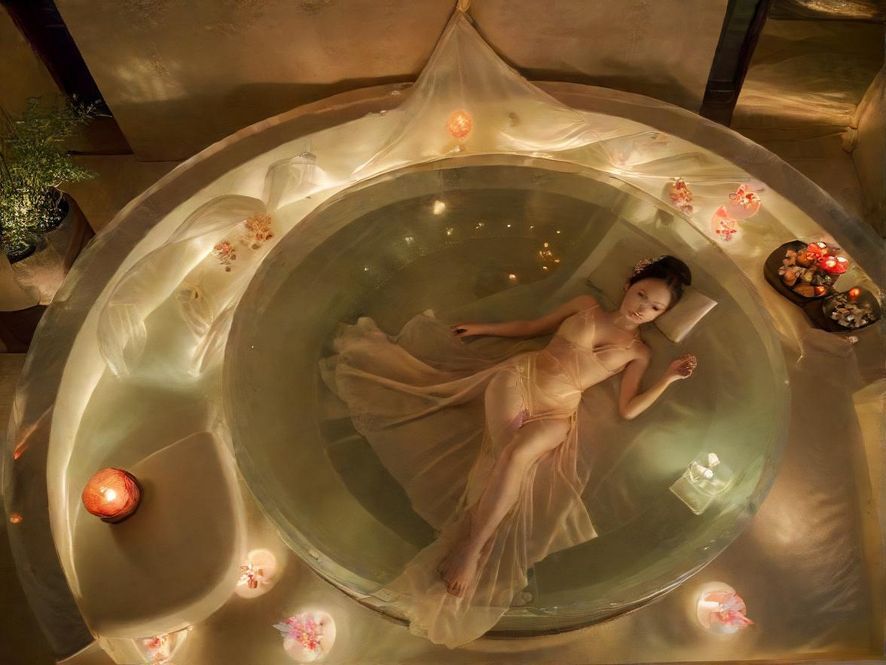 深圳桑拿会所豪华休息区实景图