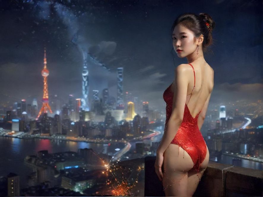 繁华都市的璀璨夜景，充满故事感