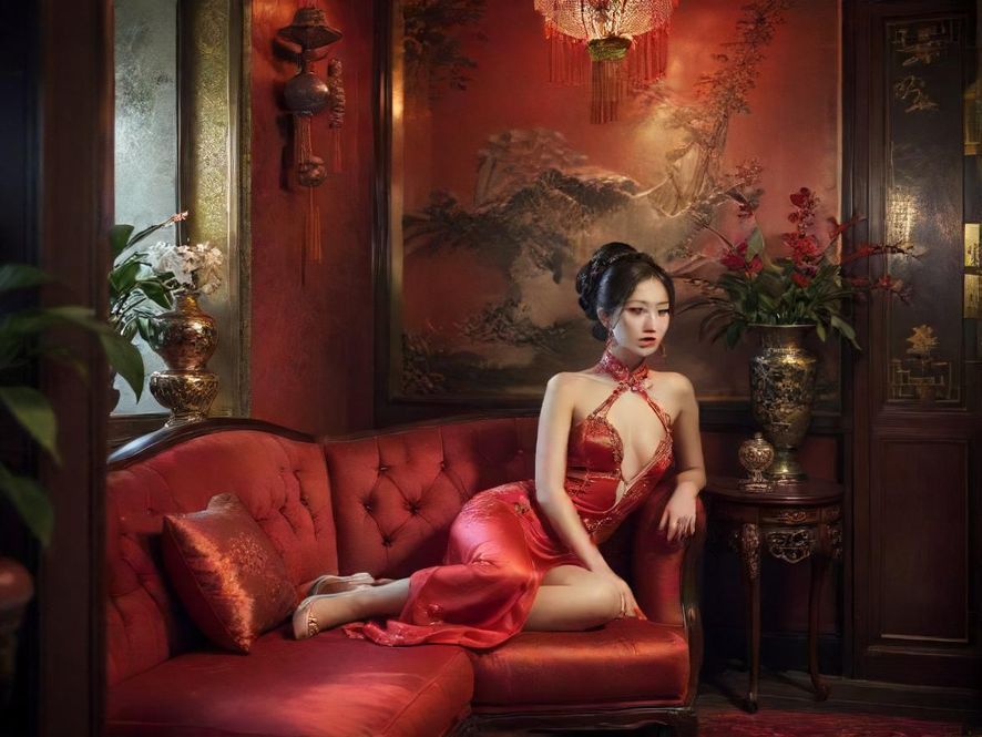 奢华典雅的会所内部,透露出私密氛围