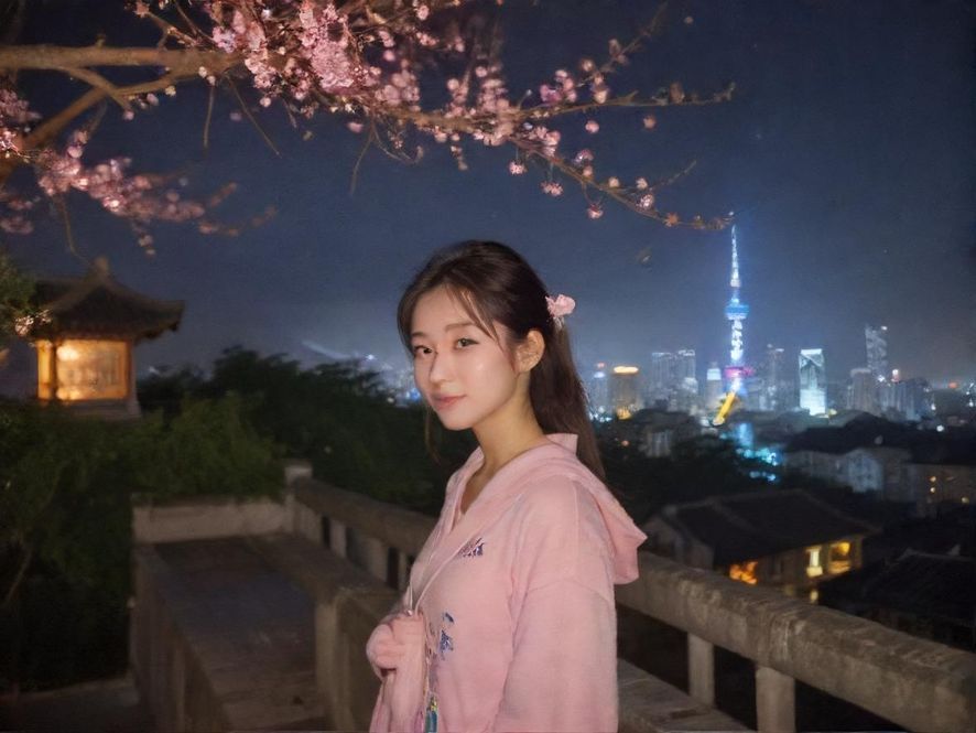 广州夜色中的隐秘小巷