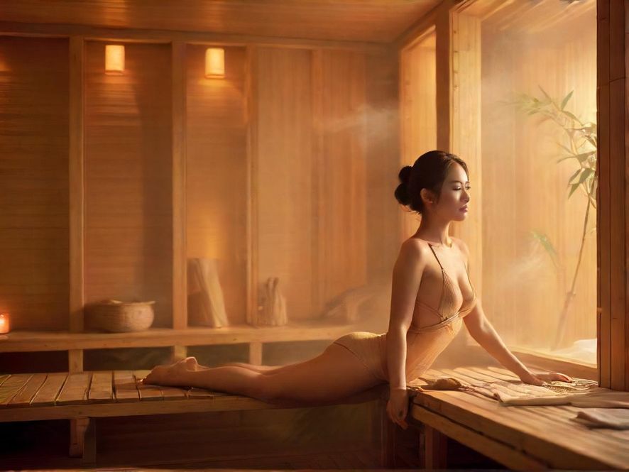 龙川桑拿会所汗蒸室实景图