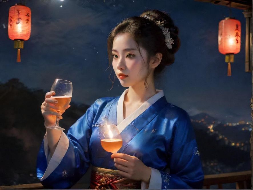 深圳夜蒲吧夜景酒吧街灯光璀璨