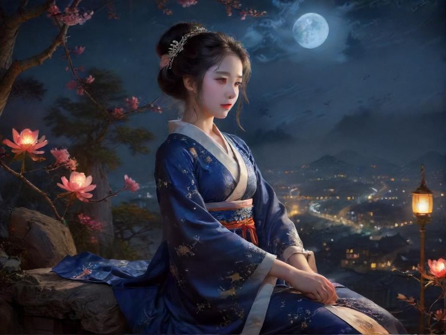 广州桑拿会所的夜景灯光