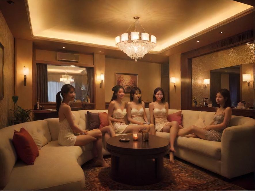 广佛某休闲场所内的私密包厢,装修风格温馨舒适,配备柔软的沙发和柔和的灯光,营造出极致放松和私密的个人空间,适合独自或与亲友享受宁静时光。