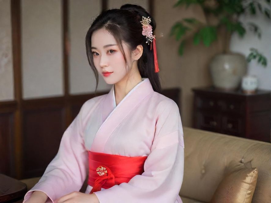 一位女士在高端私密会所中享受放松时刻