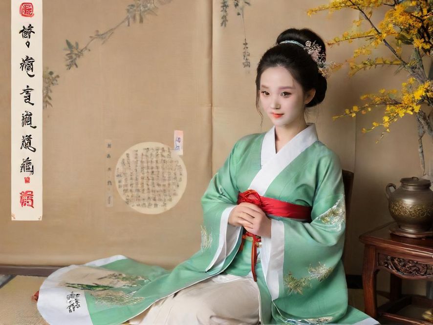 熟女qm正在茶室中进行茶艺表演,氛围轻松自然