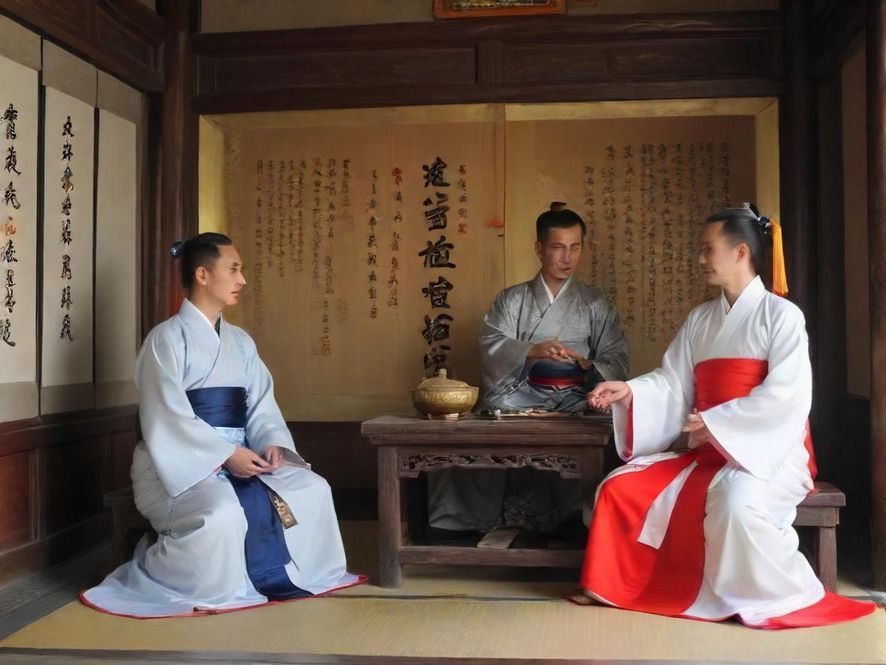 一群年轻人在现代教室里充满活力地学习