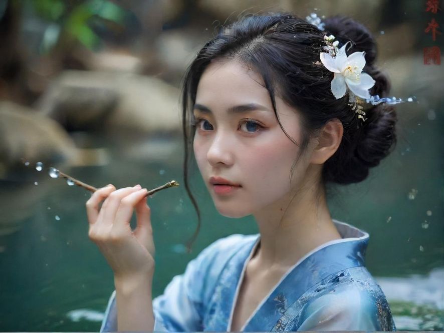 一位女性在宁静舒适的水疗中心享受背部推拿,营造放松氛围